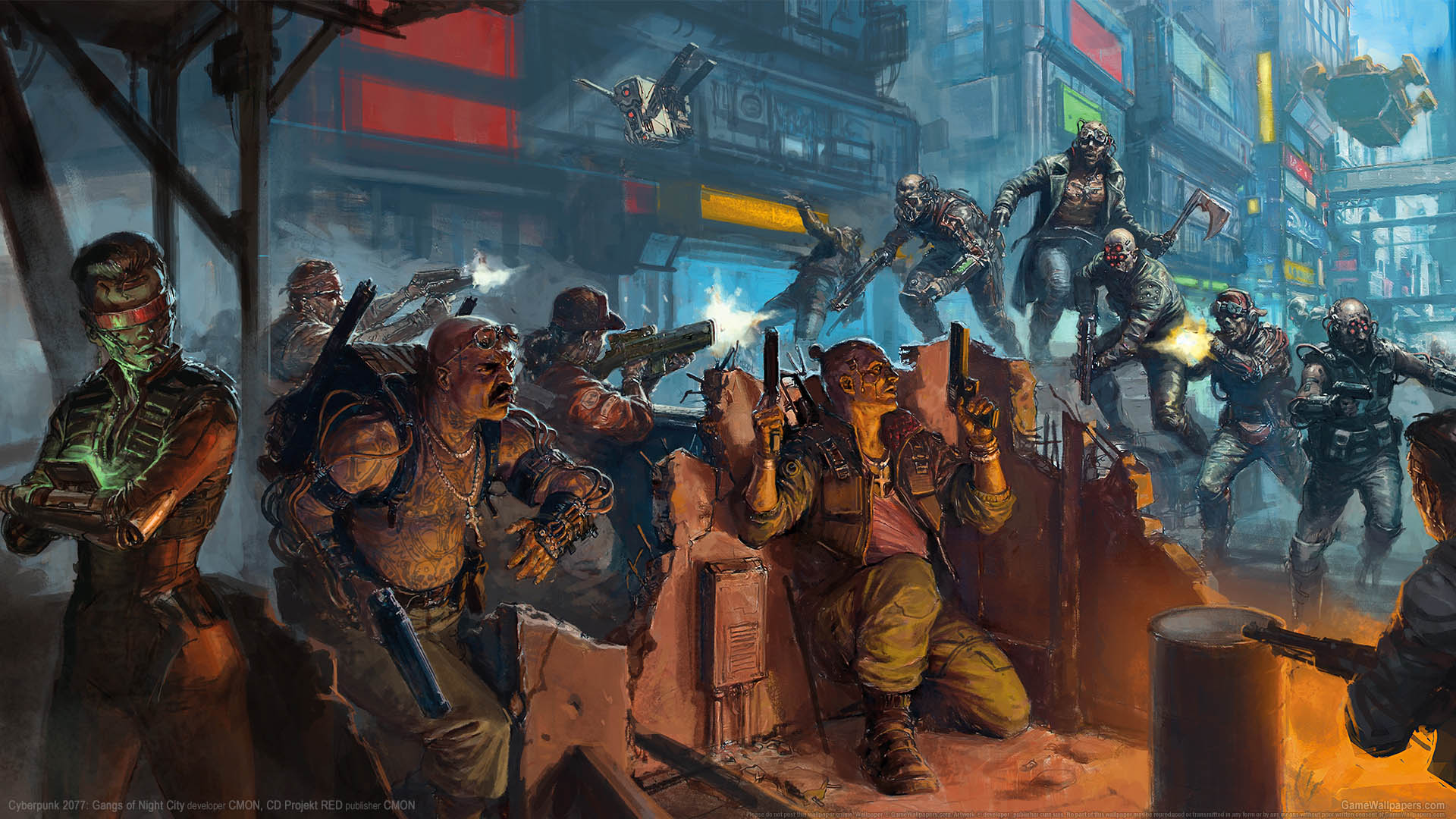 Cyberpunk 2077: Gangs of Night City wallpaper 01 1920x1080