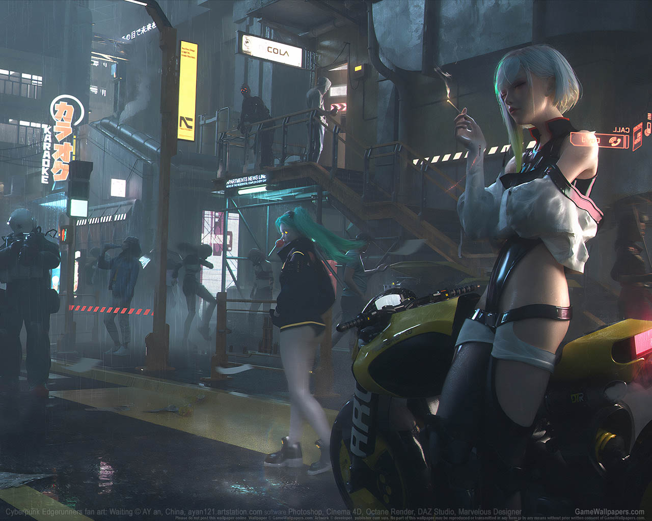 Cyberpunk: Edgerunners fan art wallpaper 02 1280x1024