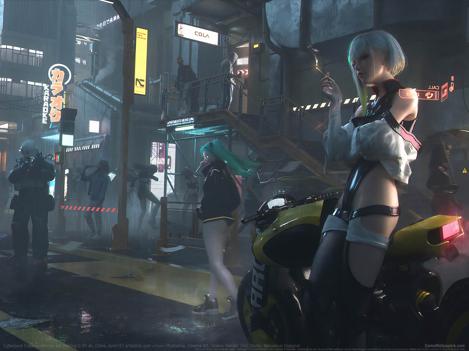 Cyberpunk: Edgerunners fan art wallpaper 02 1600x1200