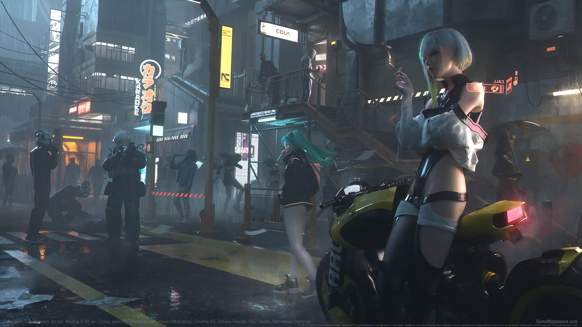 Cyberpunk: Edgerunners fan art fond d'cran 02 1920x1080