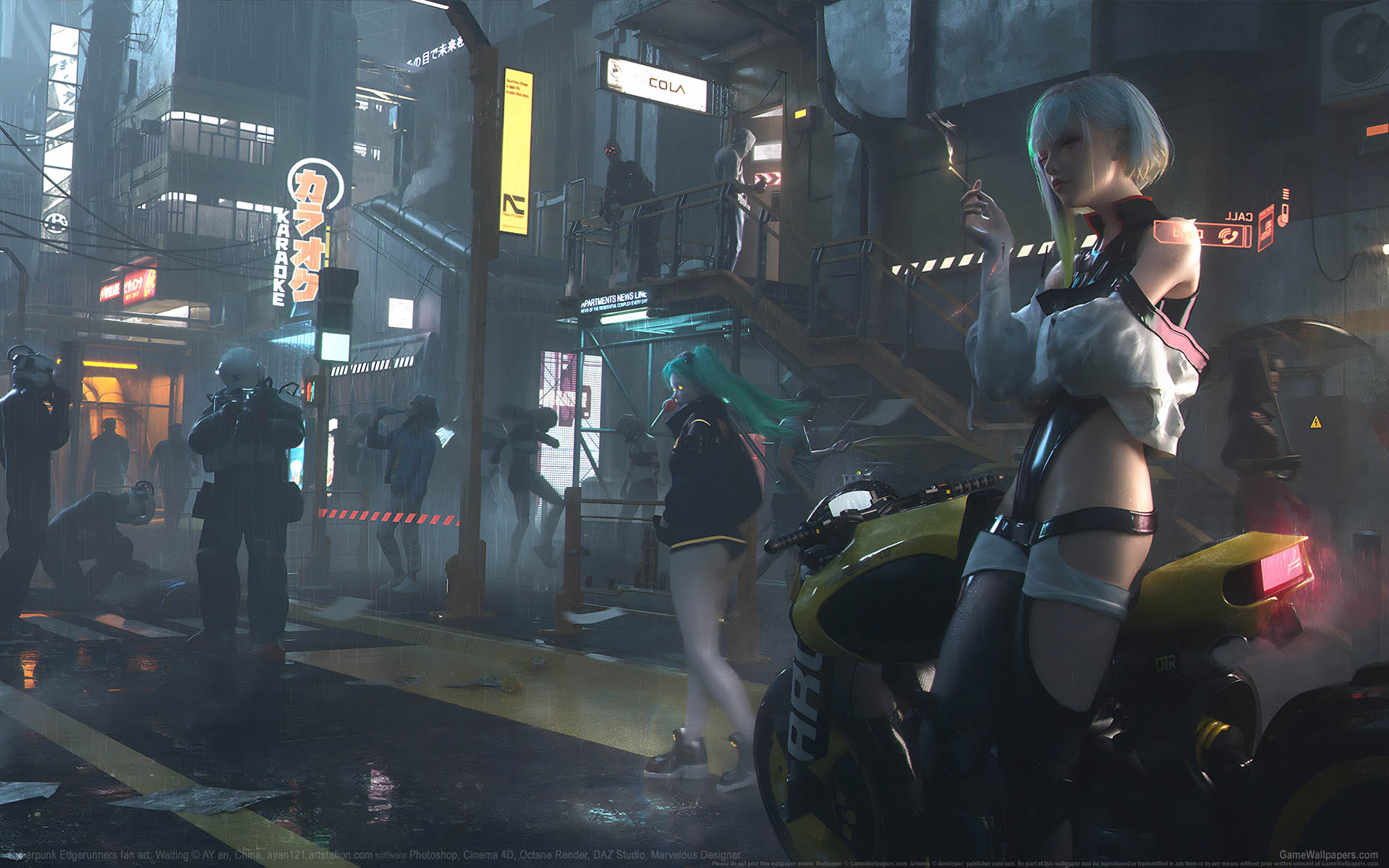 Cyberpunk: Edgerunners fan art wallpaper 02 1920x1200