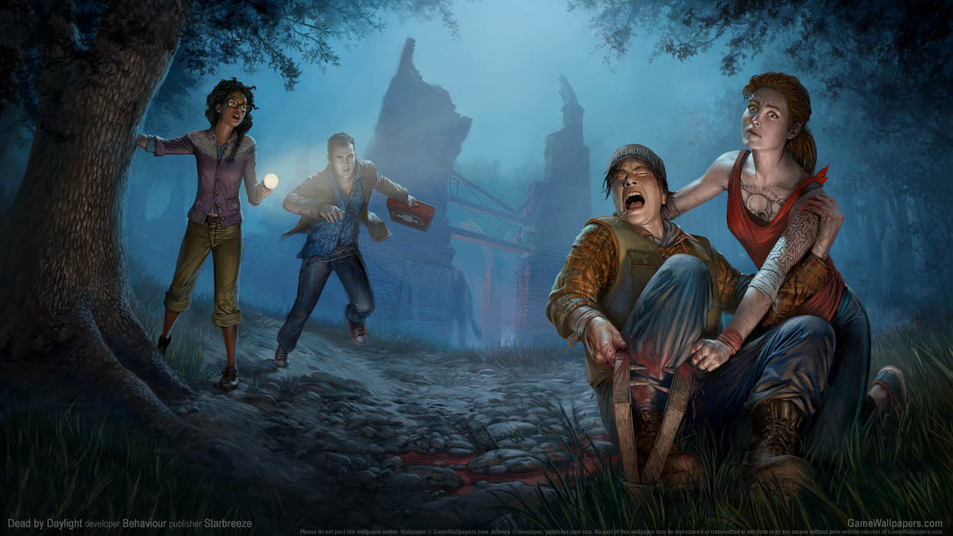 Dead by Daylight achtergrond 01 1366x768