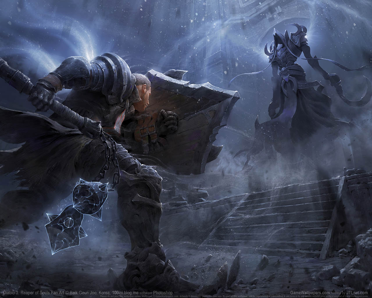 Diablo 3: Reaper of Souls Fan Art achtergrond 01 1280x1024
