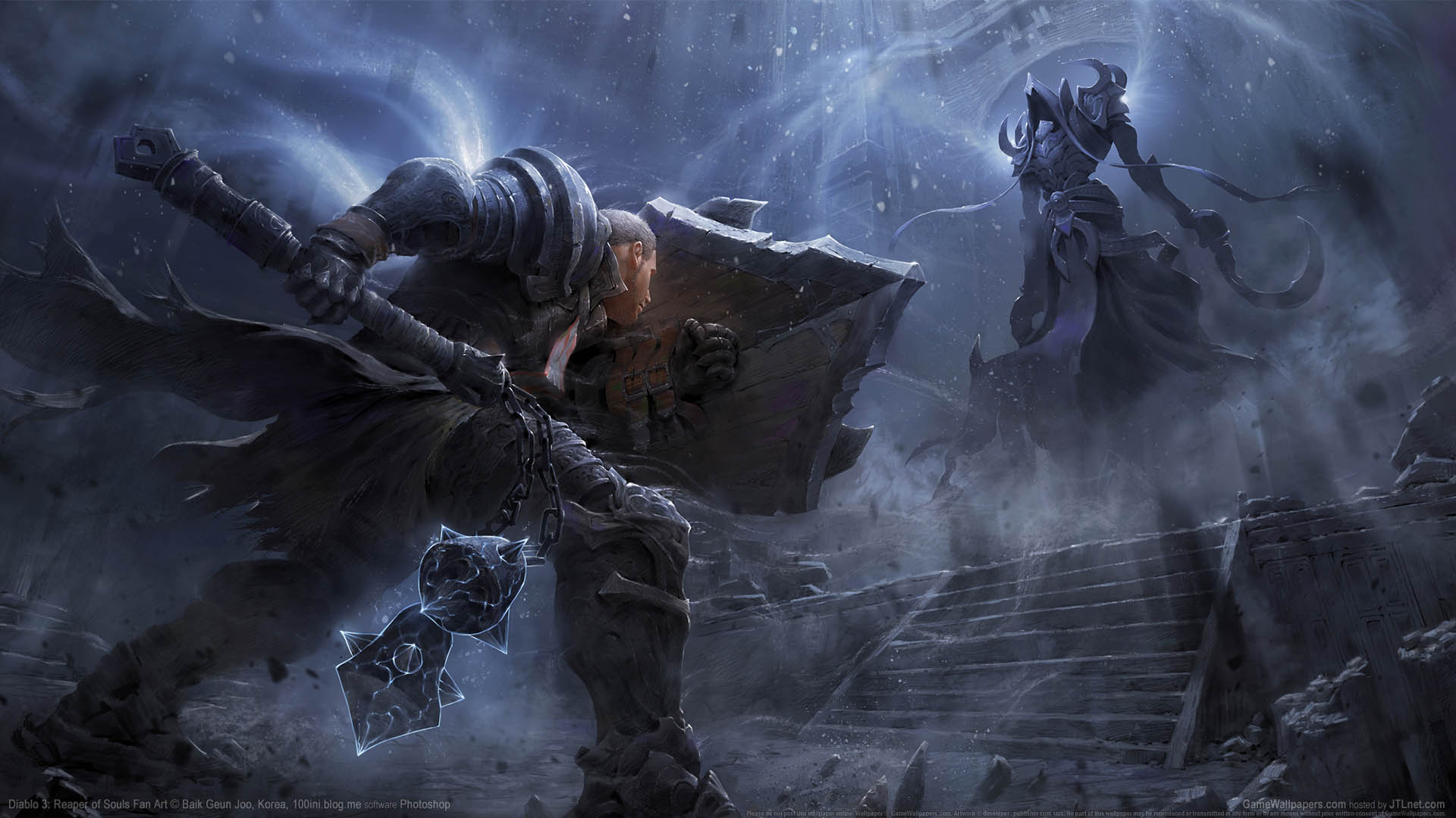 Diablo 3: Reaper of Souls Fan Art achtergrond 01 1920x1080