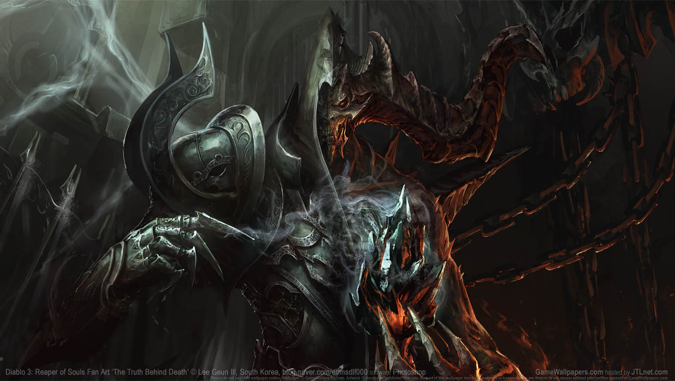Diablo 3: Reaper of Souls Fan Art achtergrond 02 1360x768