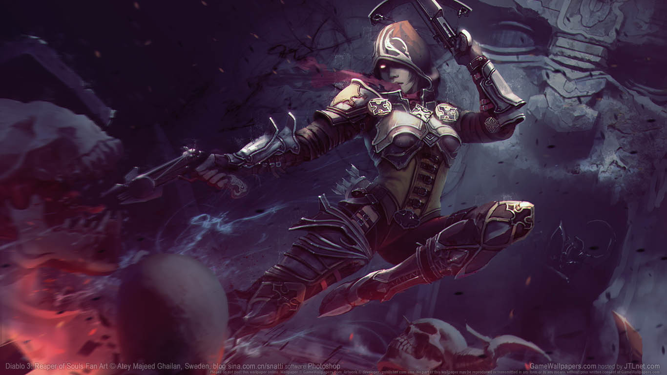 Diablo 3: Reaper of Souls Fan Art wallpaper 03 1366x768