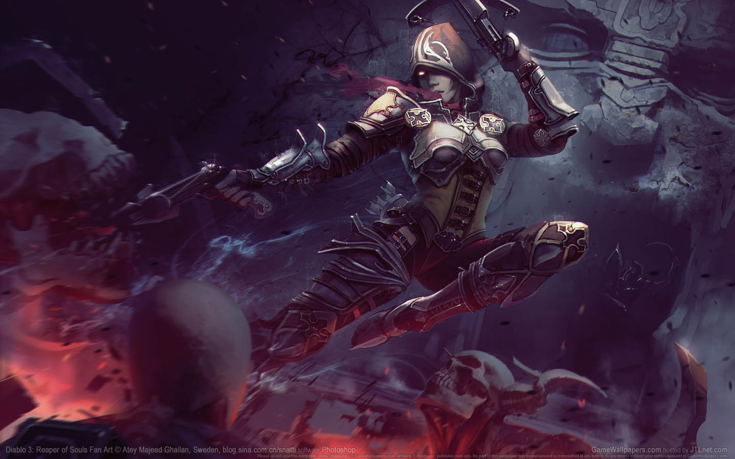 Diablo 3: Reaper of Souls Fan Art achtergrond 03 1440x900