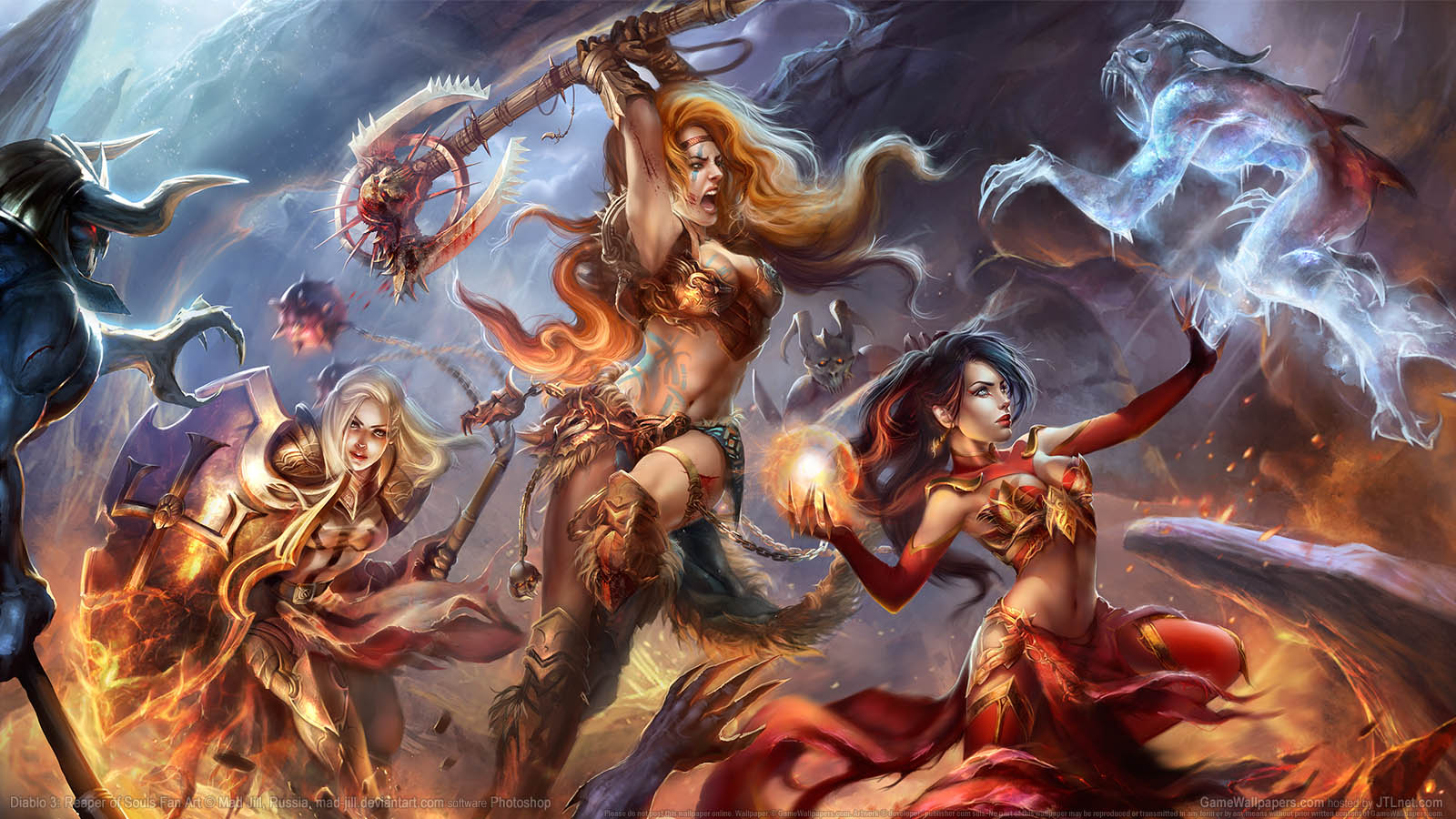 Diablo 3: Reaper of Souls Fan Art achtergrond 04 1600x900