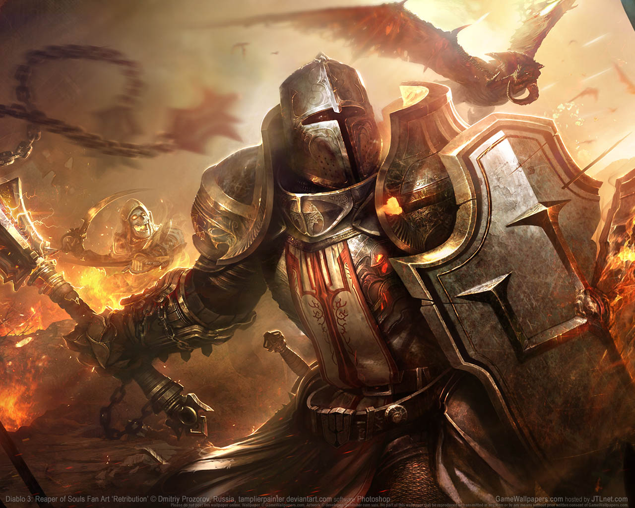 Diablo 3: Reaper of Souls Fan Art achtergrond 07 1280x1024
