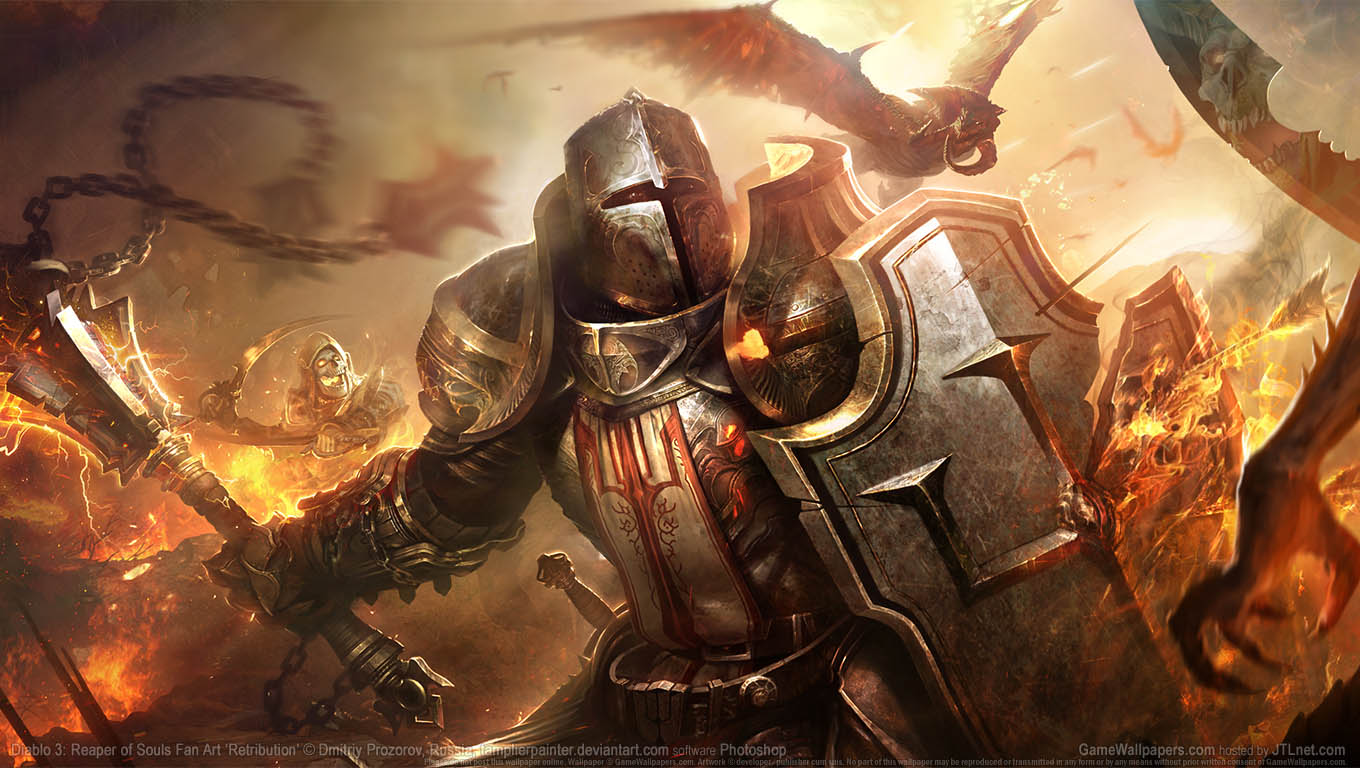 Diablo 3: Reaper of Souls Fan Art achtergrond 07 1360x768
