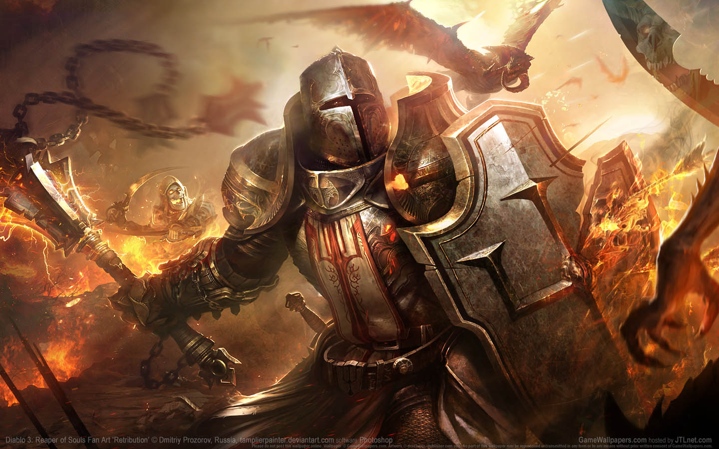 Diablo 3: Reaper of Souls Fan Art achtergrond 07 1440x900