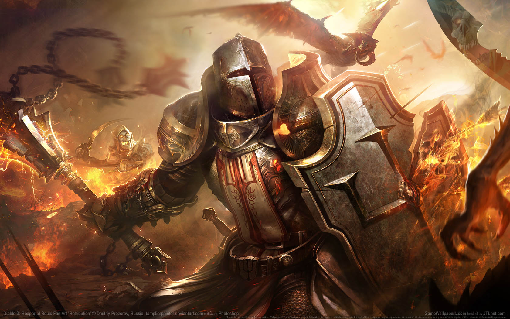 Diablo 3: Reaper of Souls Fan Art achtergrond 07 1680x1050