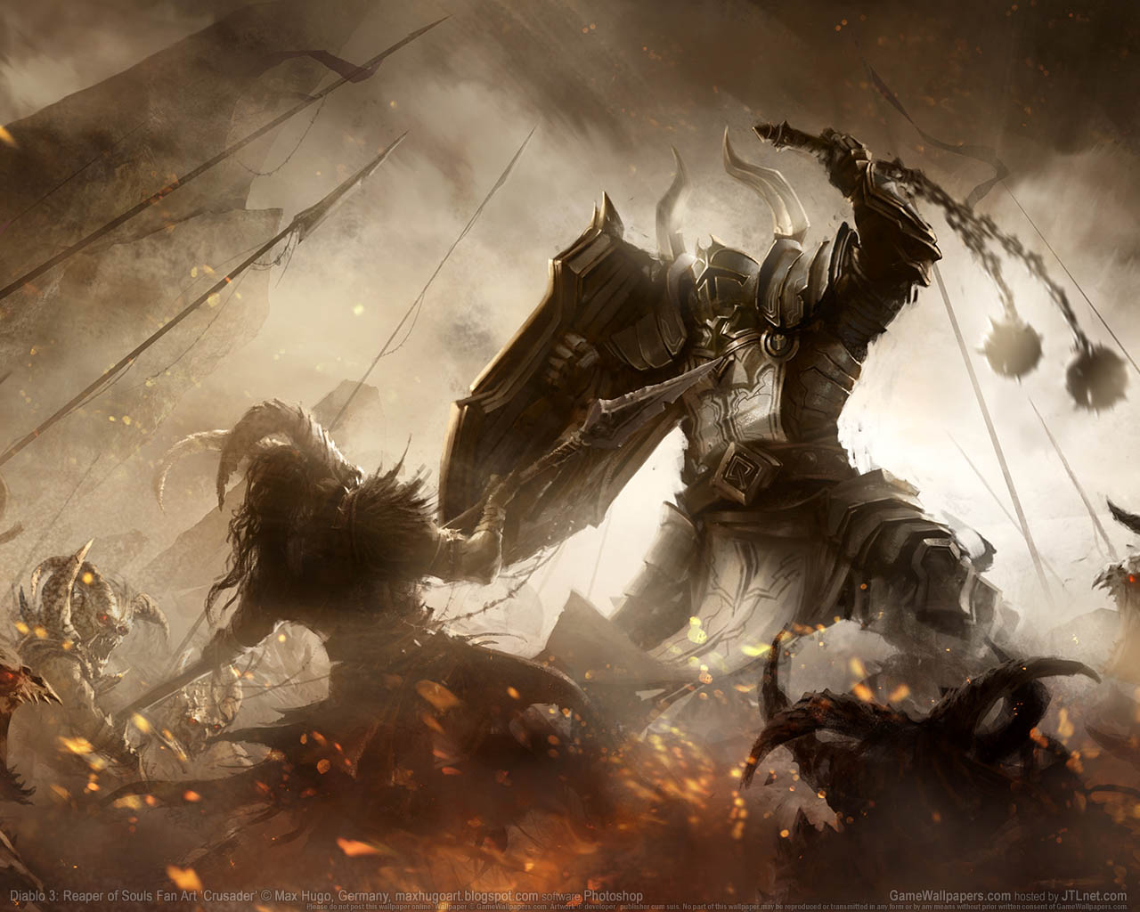 Diablo 3: Reaper of Souls Fan Art achtergrond 10 1280x1024