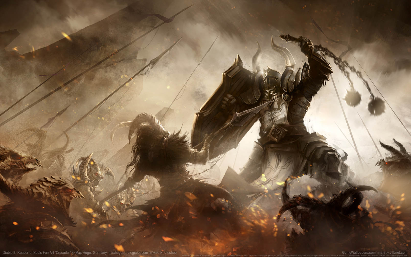 Diablo 3: Reaper of Souls Fan Art achtergrond 10 1680x1050