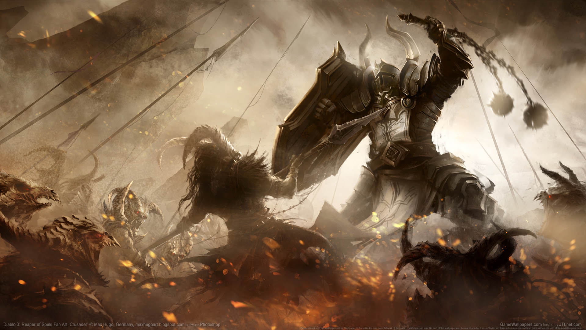 Diablo 3: Reaper of Souls Fan Art achtergrond 10 1920x1080