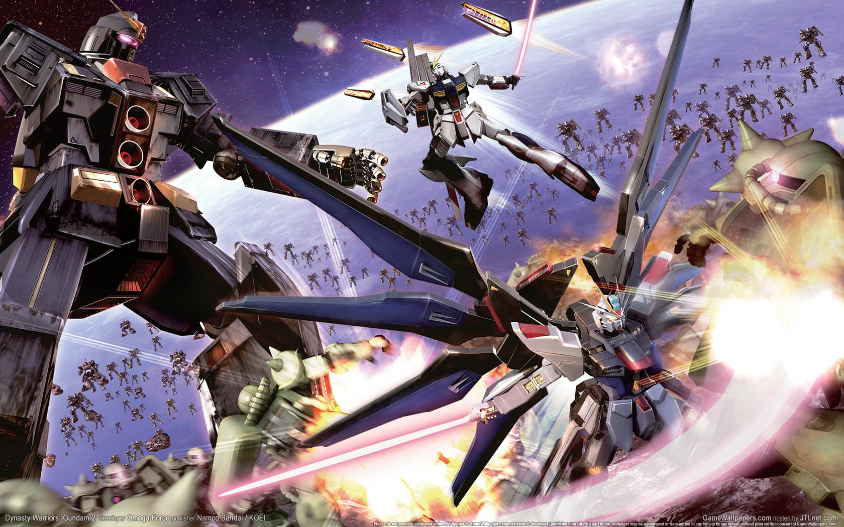 Dynasty Warriors: Gundam 2 fondo de escritorio 01 1680x1050