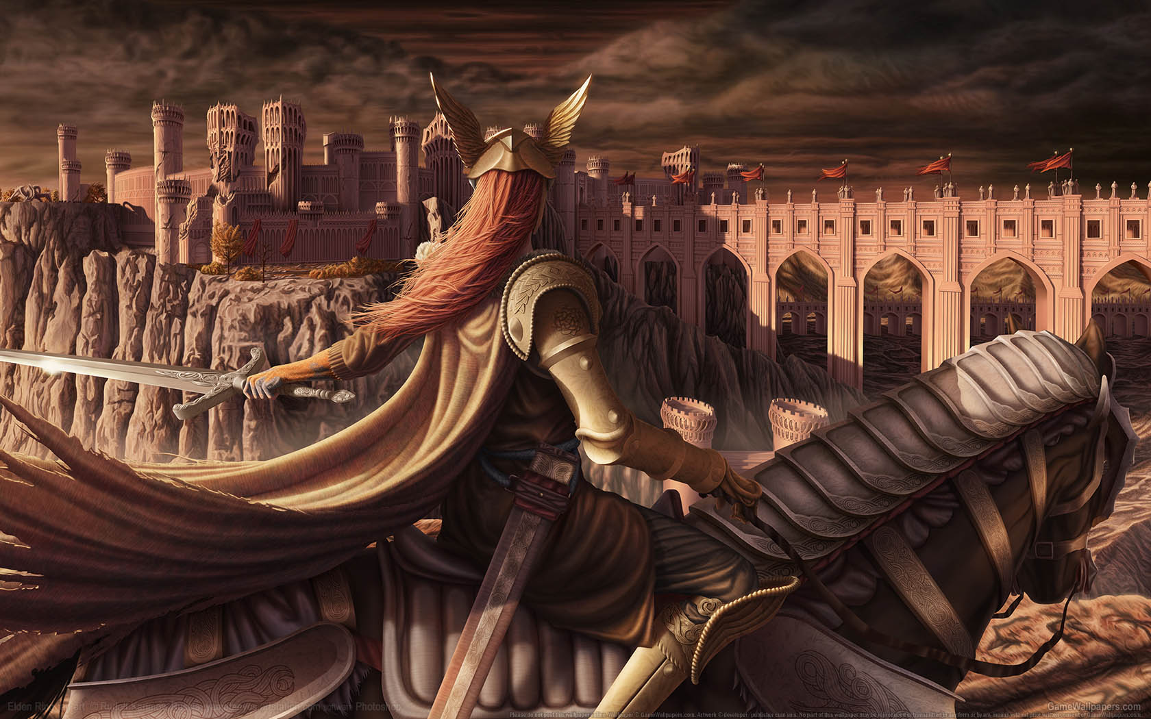 Elden Ring fan art wallpaper 01 1680x1050