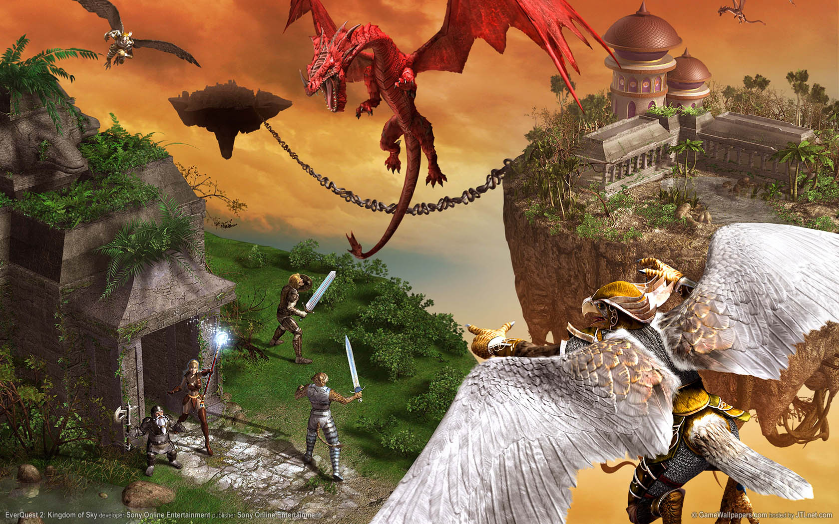 EverQuest 2: Kingdom of Sky achtergrond 01 1680x1050