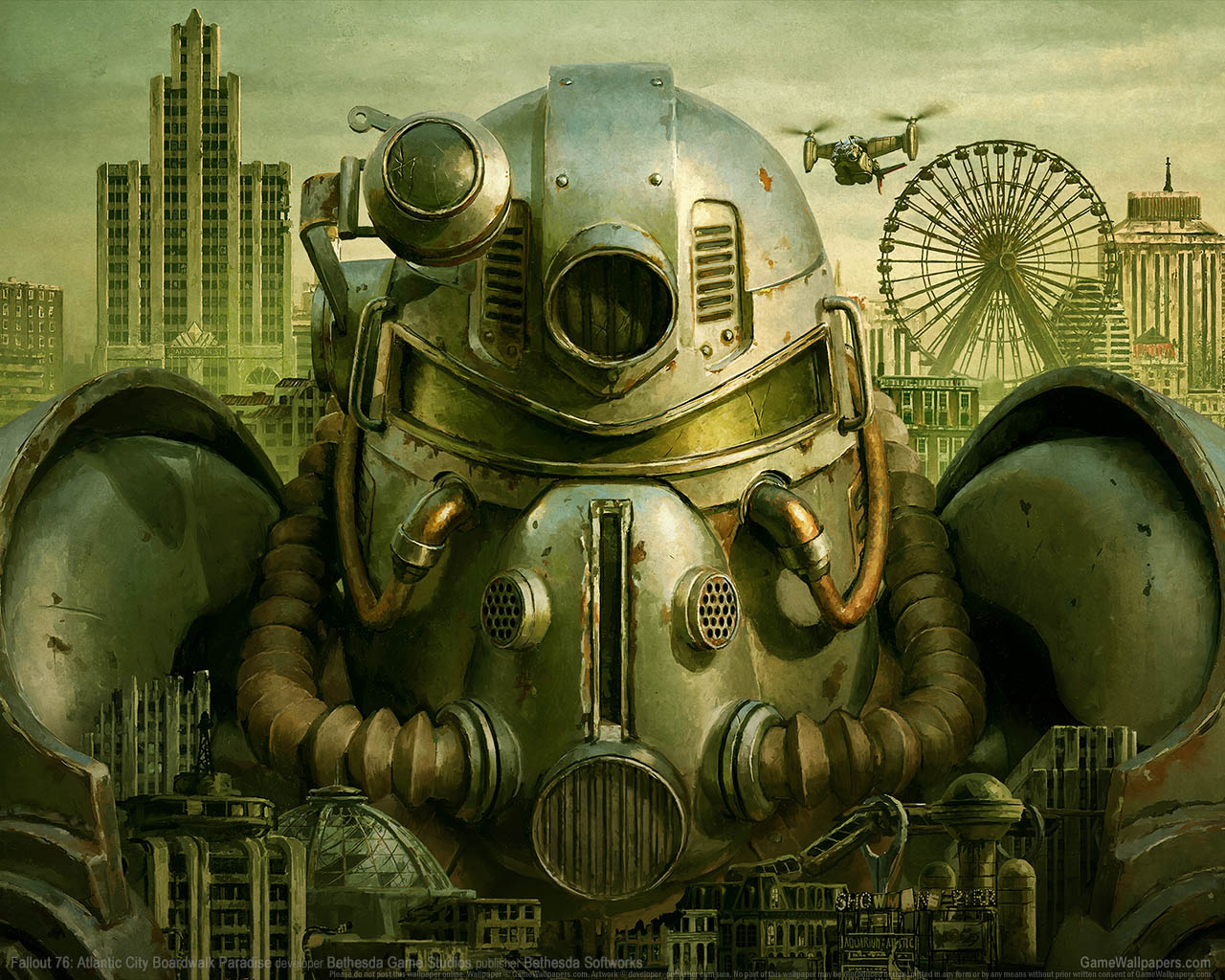Fallout 76%3A Atlantic City Boardwalk Paradise fond d'cran 01 1280x1024