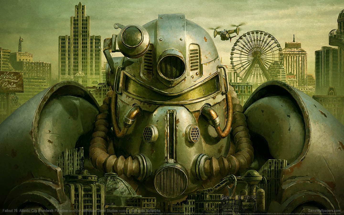 Fallout 76: Atlantic City Boardwalk Paradise achtergrond 01 1440x900