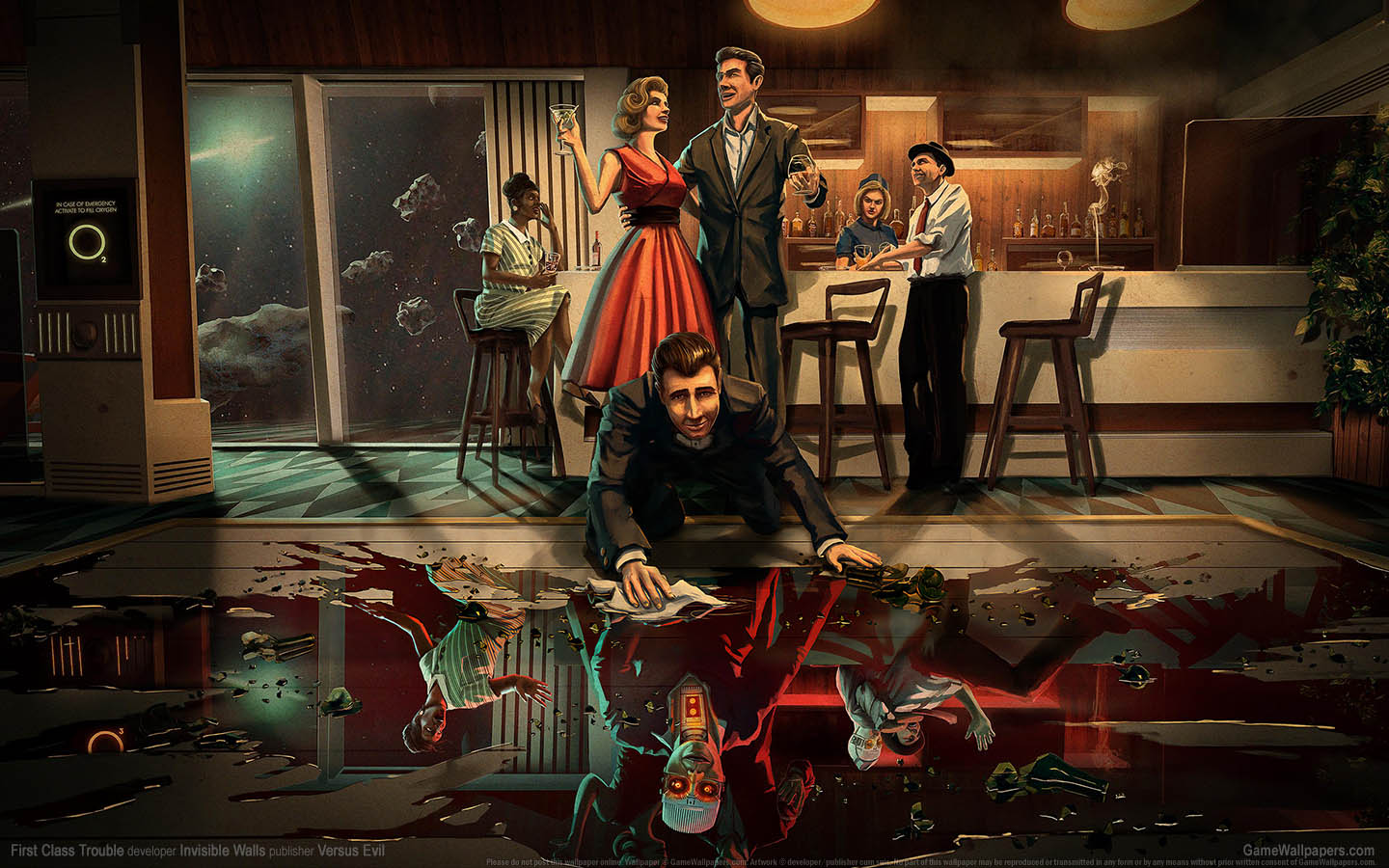 First Class Trouble achtergrond 01 1440x900