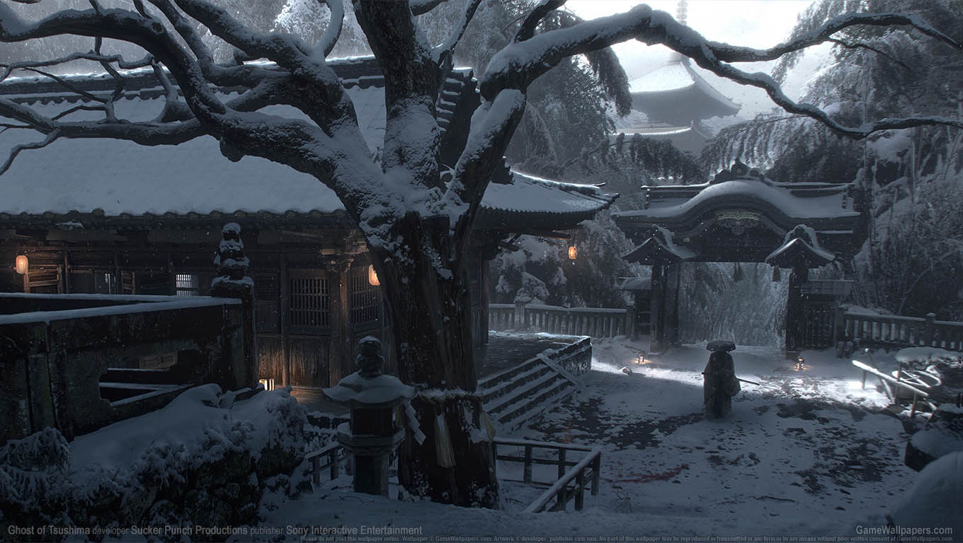 Ghost of Tsushima achtergrond 11 1360x768