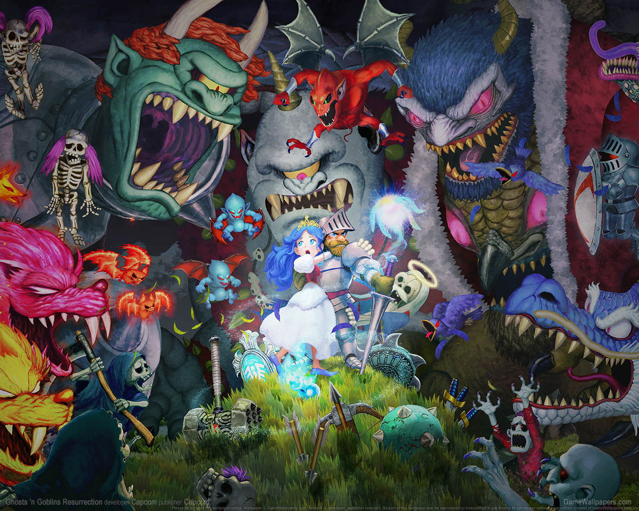 Ghosts 'n Goblins Resurrection Hintergrundbild 01 1280x1024