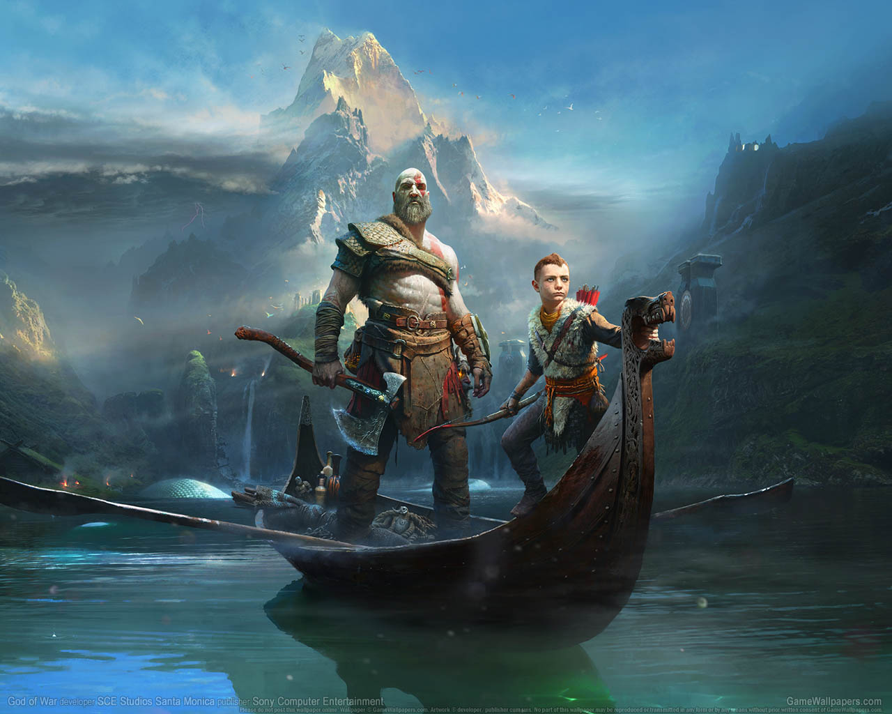 God of War 2017νmmer=03 achtergrond  1280x1024
