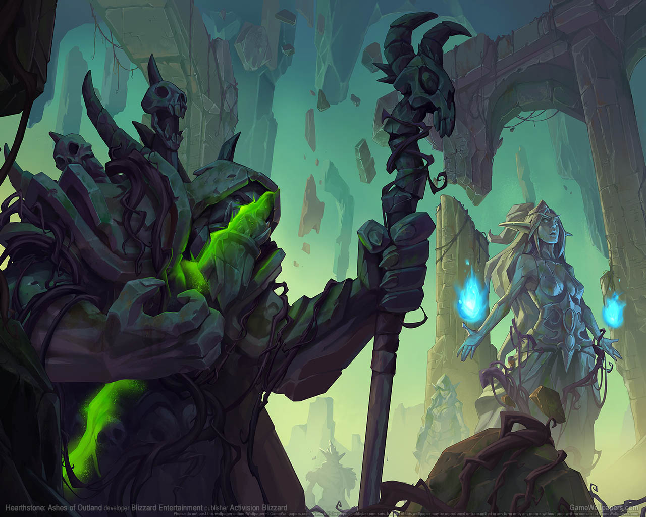 Hearthstone%25253A Ashes of Outland wallpaper 01 1280x1024
