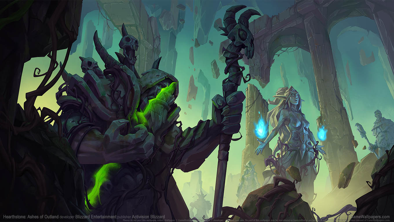 Hearthstone: Ashes of Outland achtergrond 01 1360x768