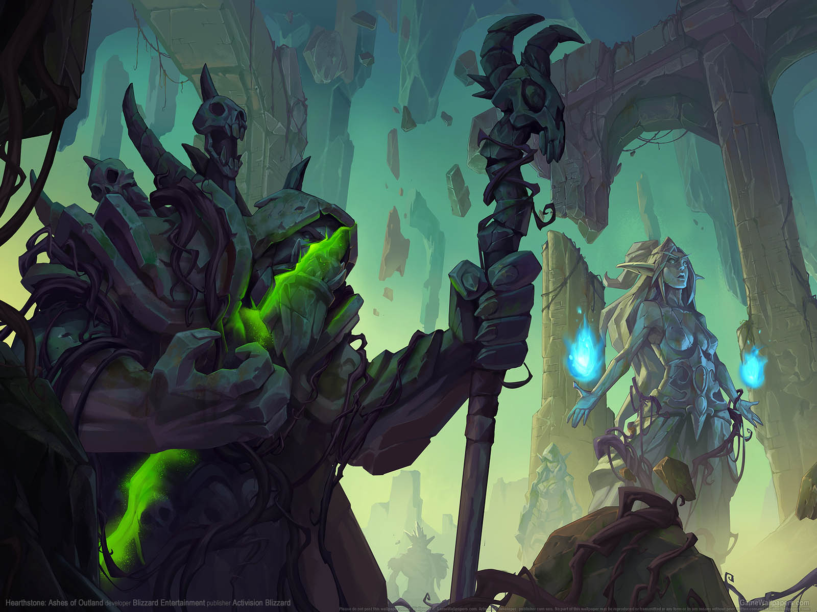 Hearthstone: Ashes of Outland fondo de escritorio 01 1600x1200