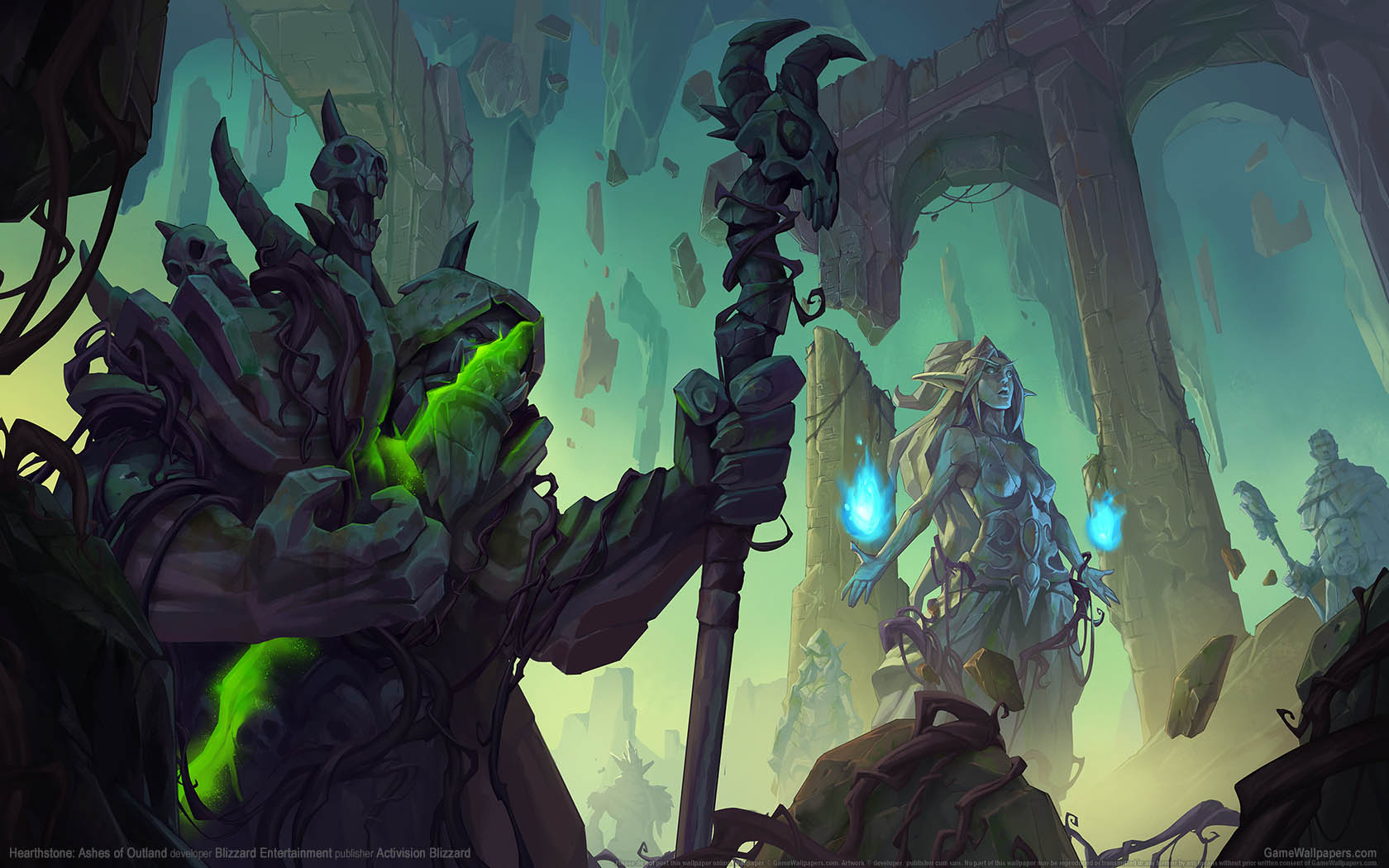 Hearthstone: Ashes of Outland fondo de escritorio 01 1680x1050