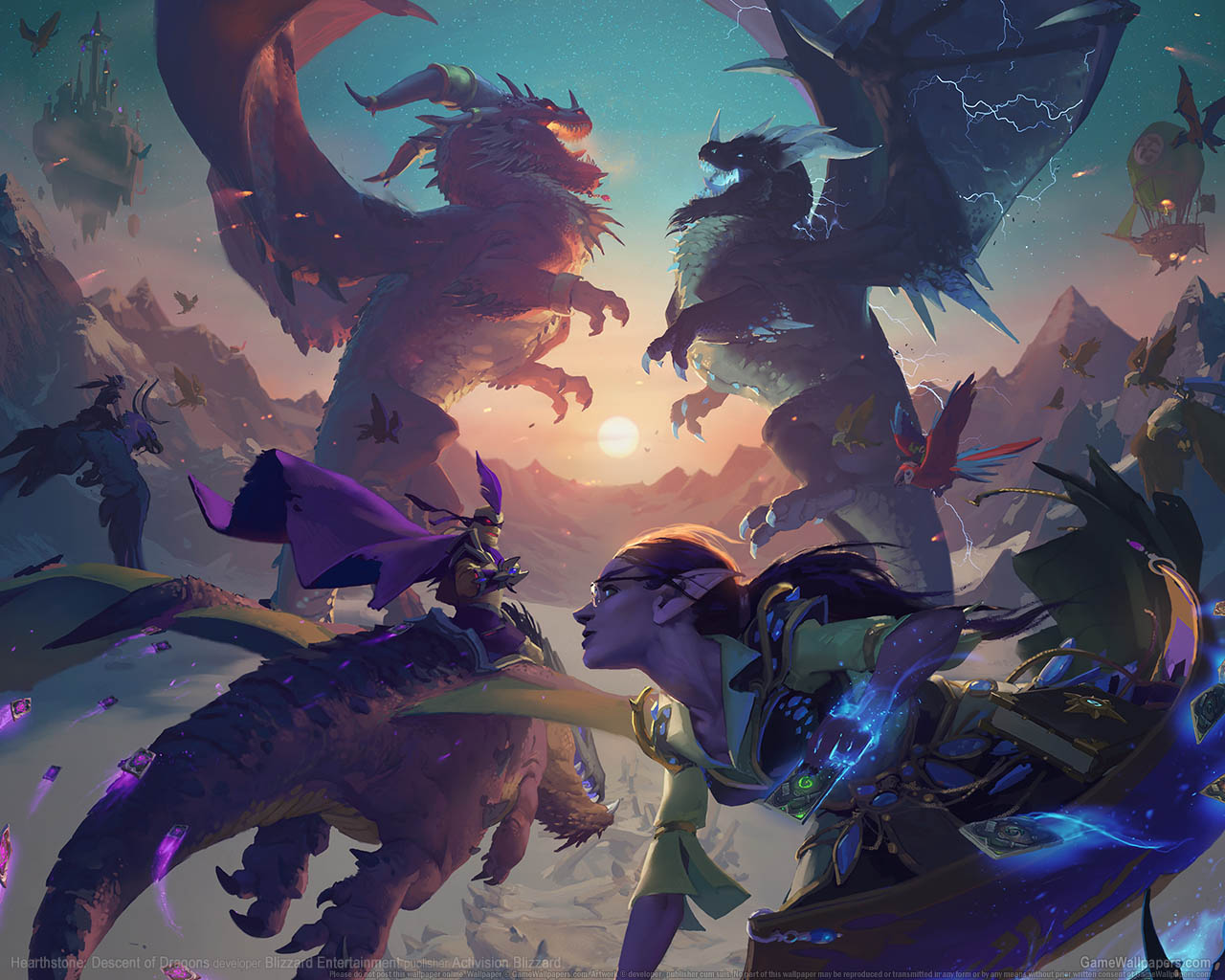 Hearthstone%3A Descent of Dragons wallpaper 01 1280x1024