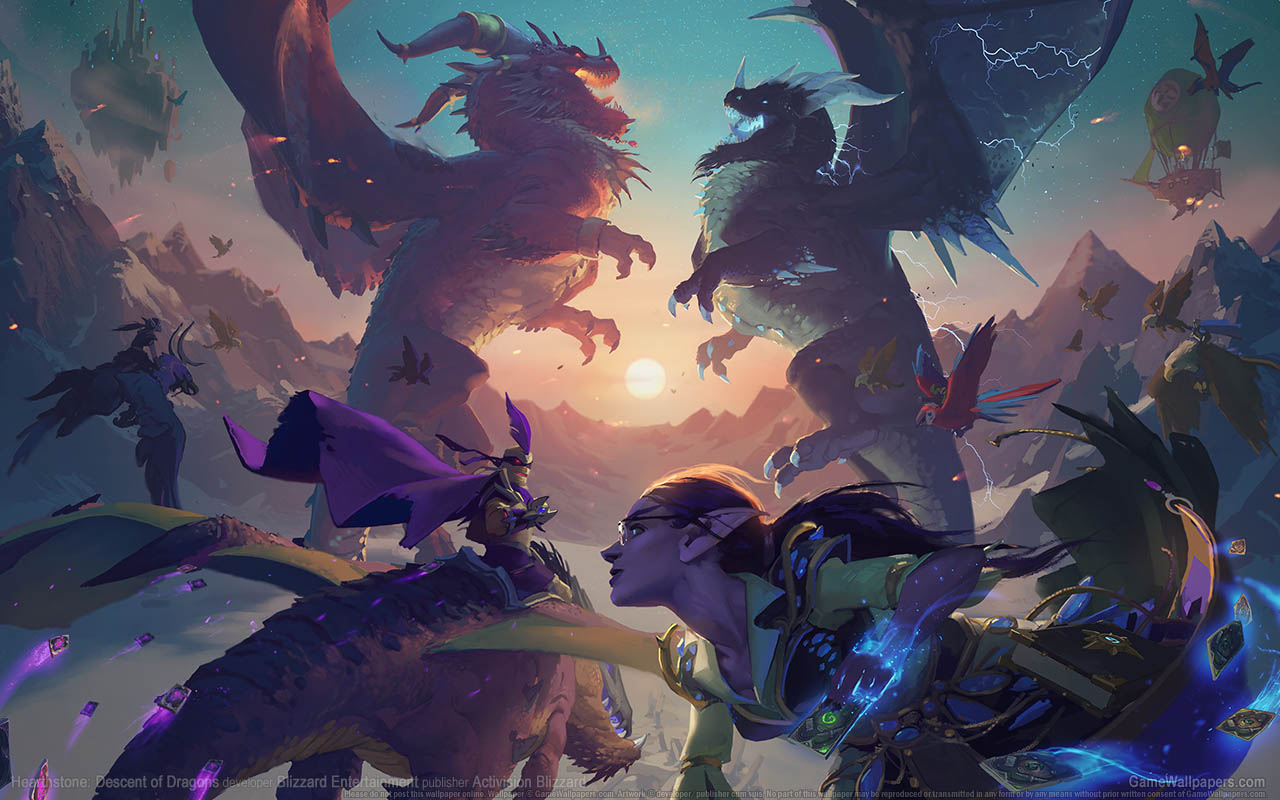 Hearthstone: Descent of Dragons Hintergrundbild 01 1280x800