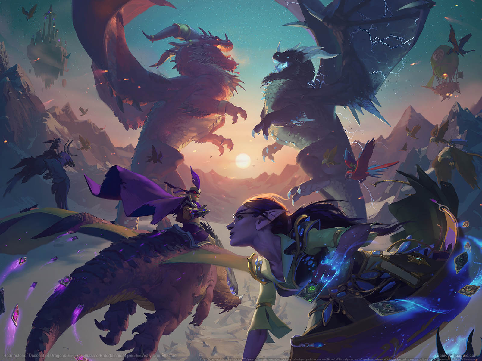 Hearthstone%3A Descent of Dragons fond d'cran 01 1600x1200