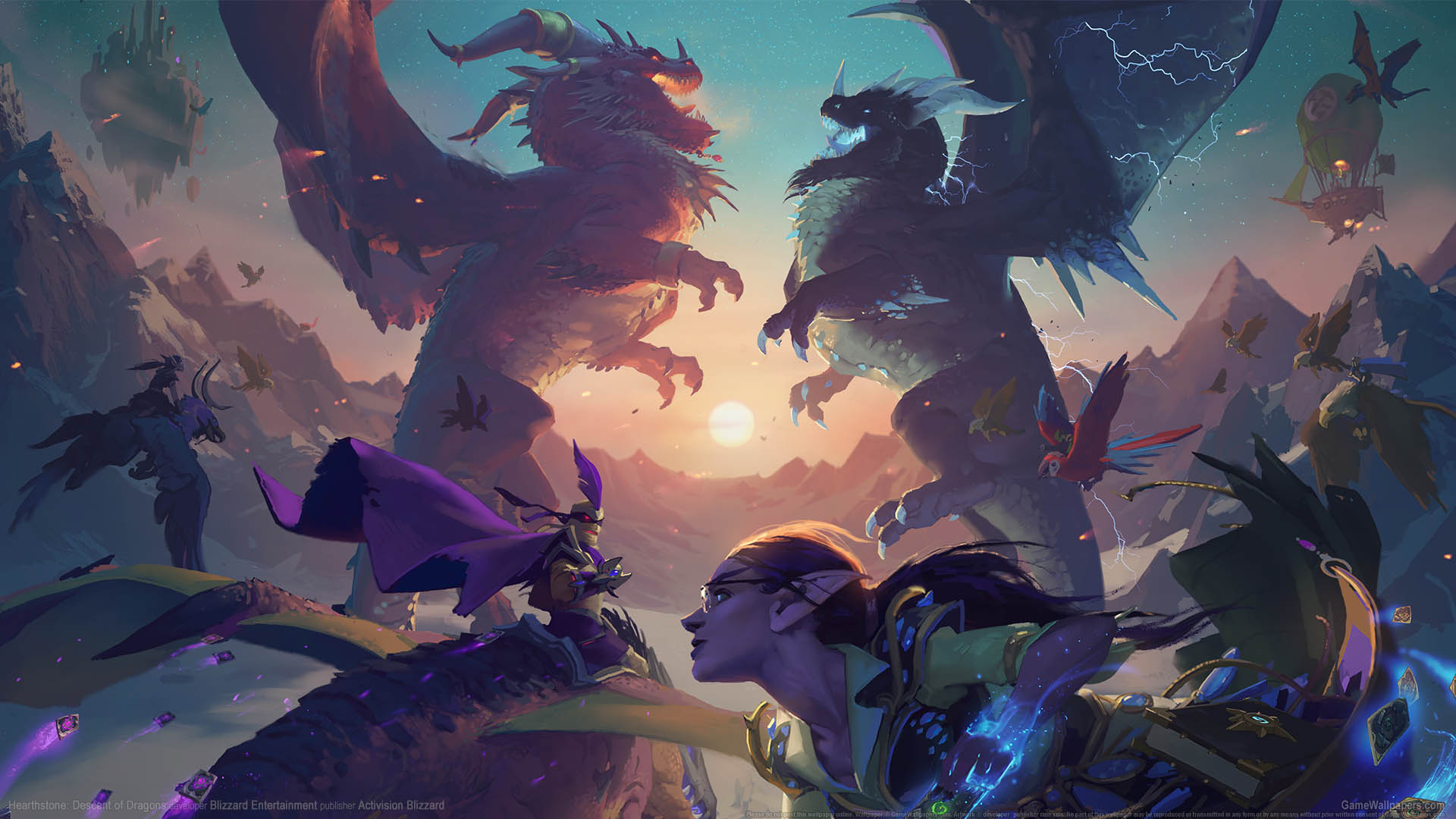 Hearthstone: Descent of Dragons Hintergrundbild 01 1920x1080