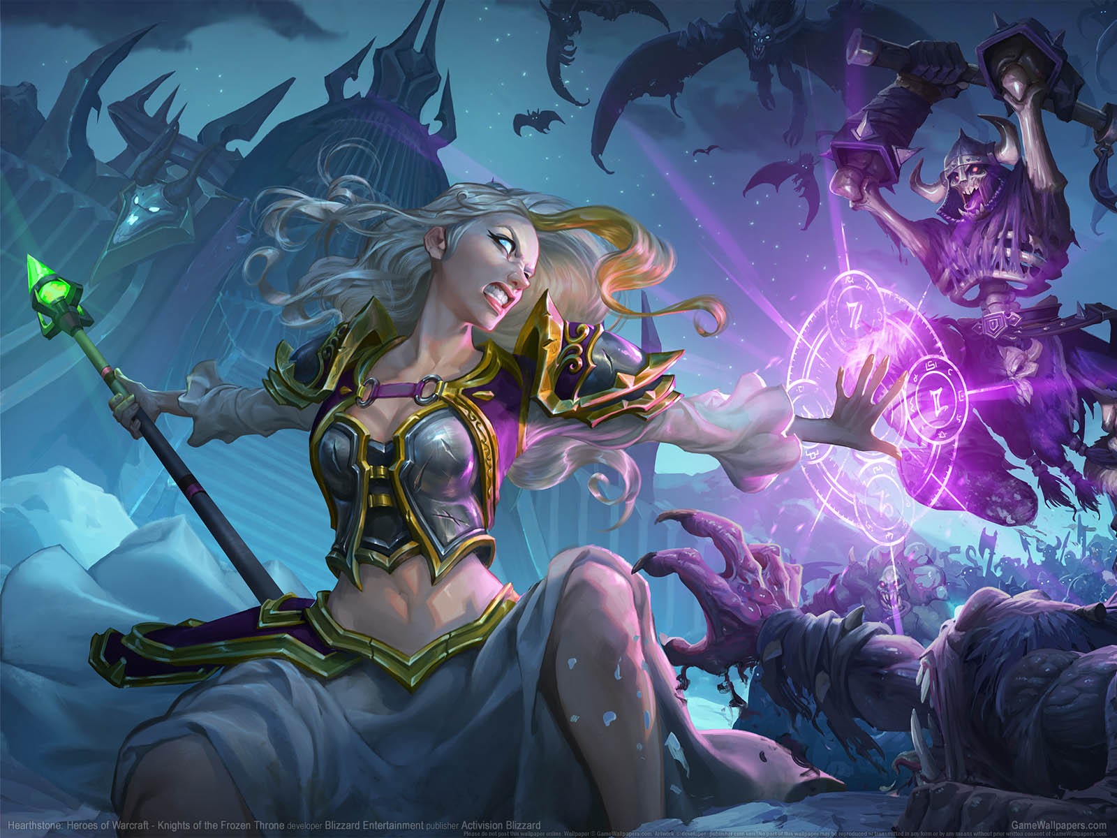 Hearthstone: Heroes of Warcraft - Knights of the Frozen Throne fondo de escritorio 01 1600x1200