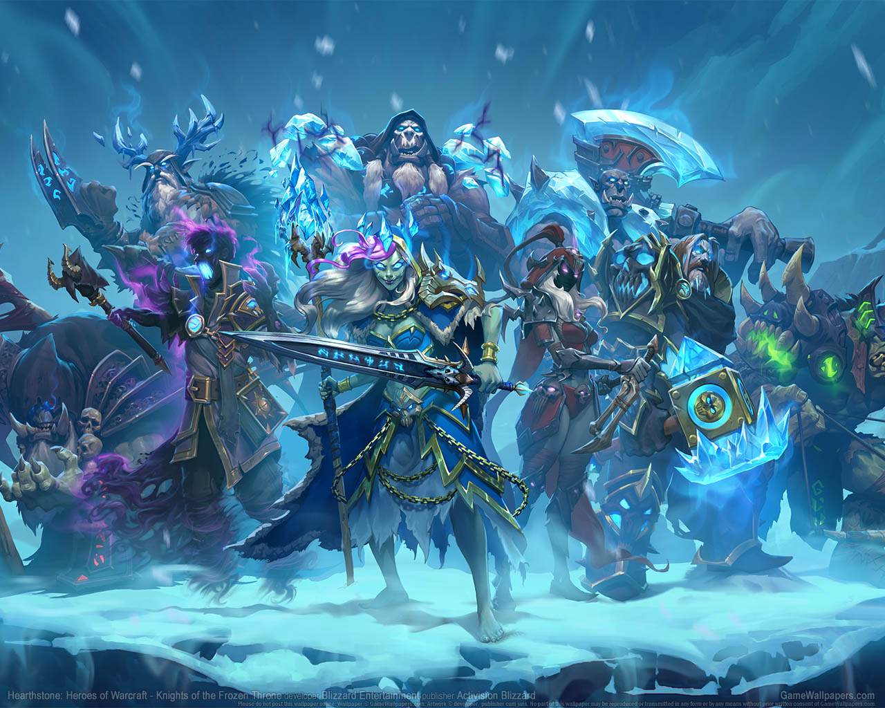 Hearthstone: Heroes of Warcraft - Knights of the Frozen Throneνmmer=02 Hintergrundbild  1280x1024