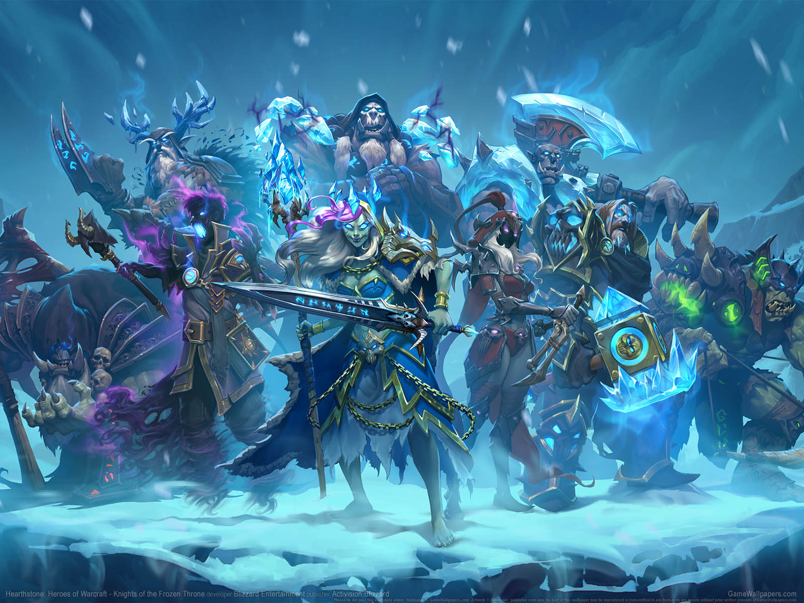 Hearthstone: Heroes of Warcraft - Knights of the Frozen Throneνmmer=02 achtergrond  1600x1200
