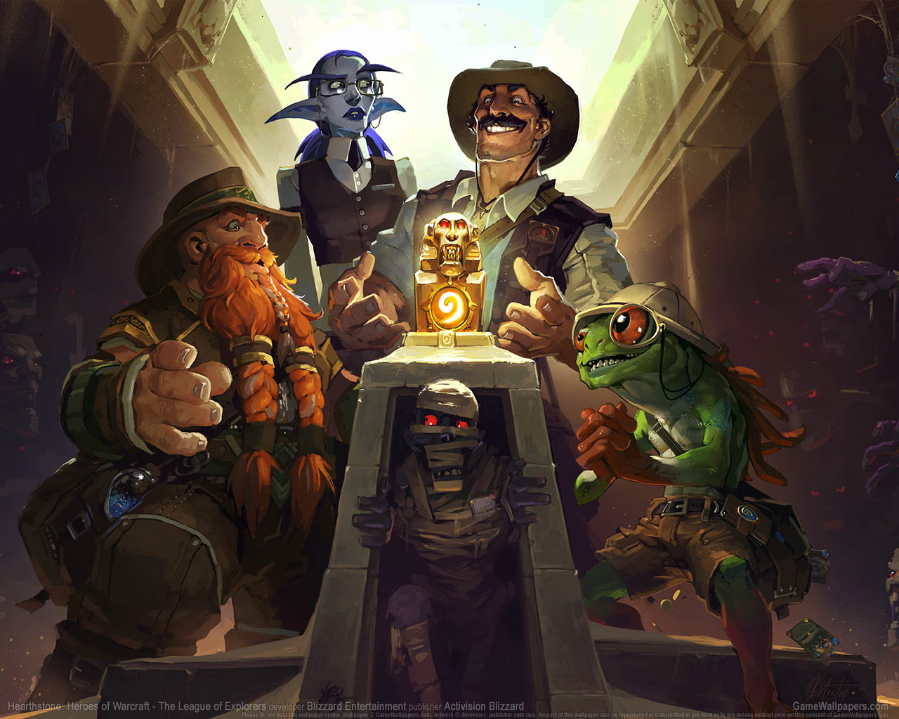 Hearthstone%25253A Heroes of Warcraft - The League of Explorers fond d'cran 01 1280x1024