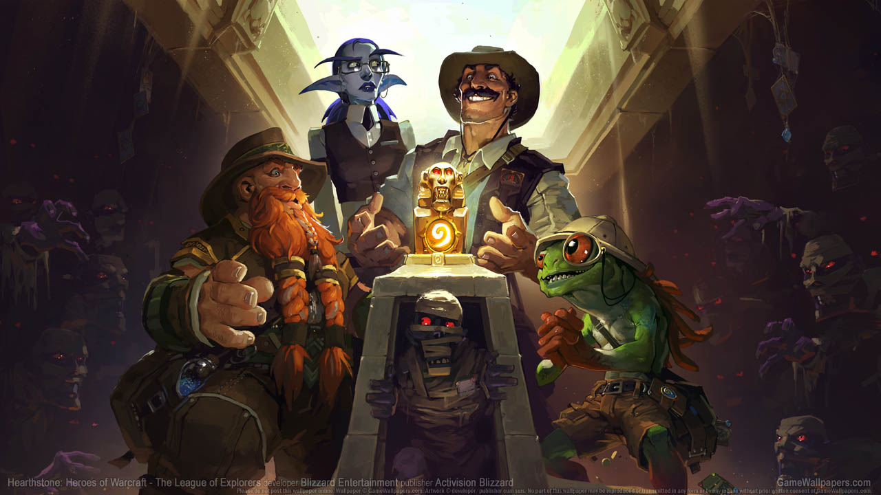 Hearthstone: Heroes of Warcraft - The League of Explorers Hintergrundbild 01 1280x720