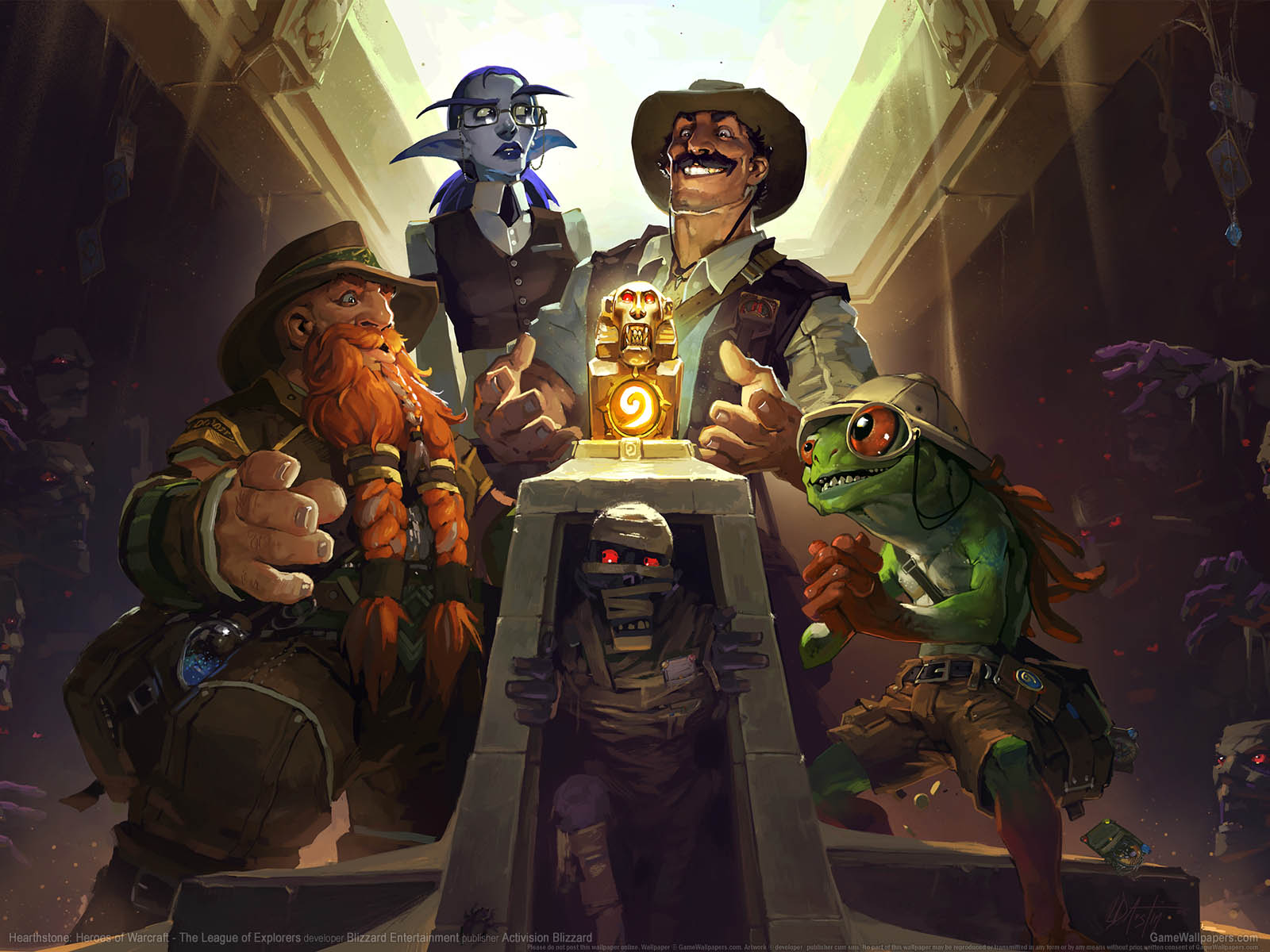 Hearthstone%3A Heroes of Warcraft - The League of Explorers fond d'cran 01 1600x1200