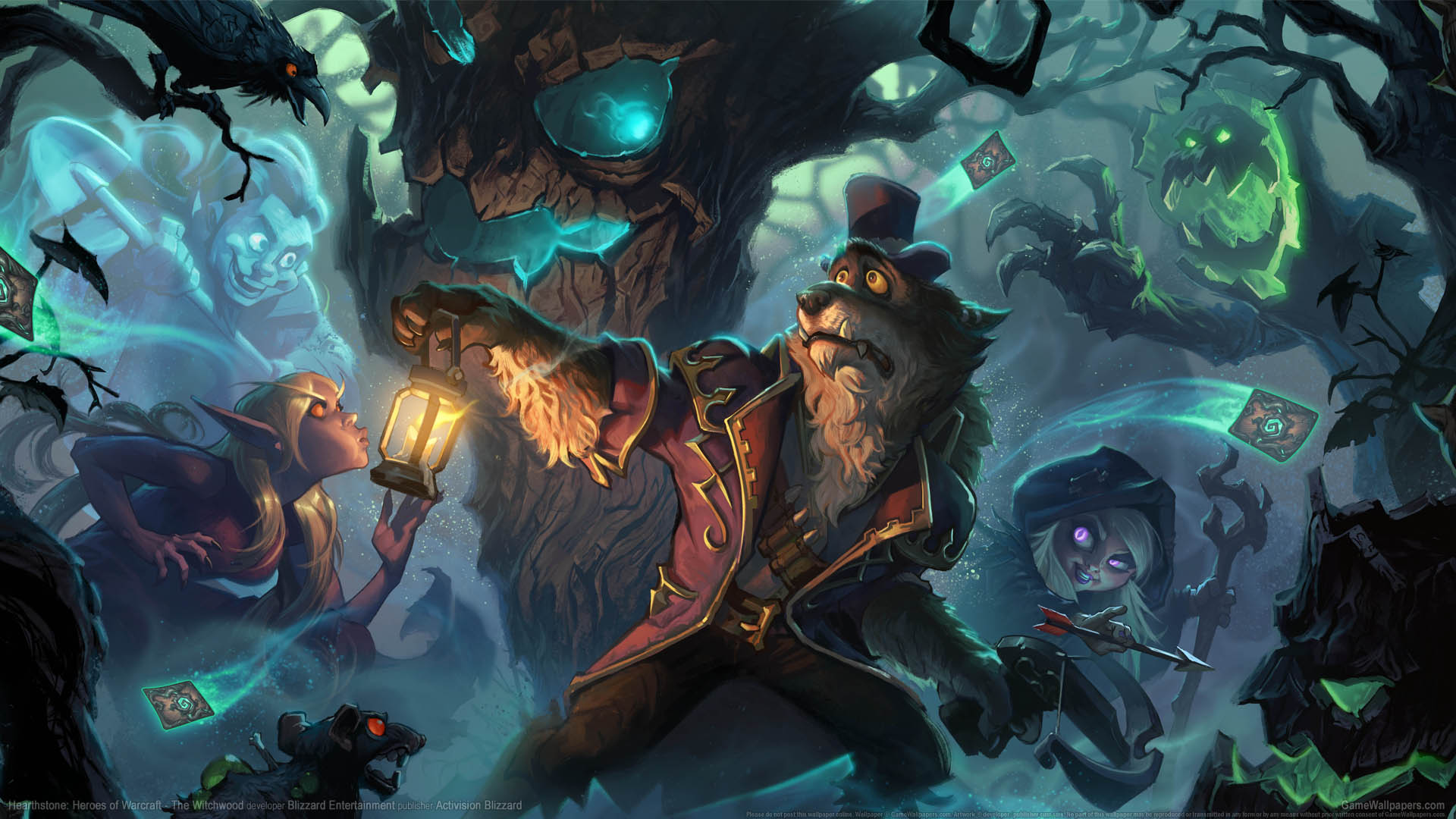 Hearthstone: Heroes of Warcraft - The Witchwood Hintergrundbild 01 1920x1080