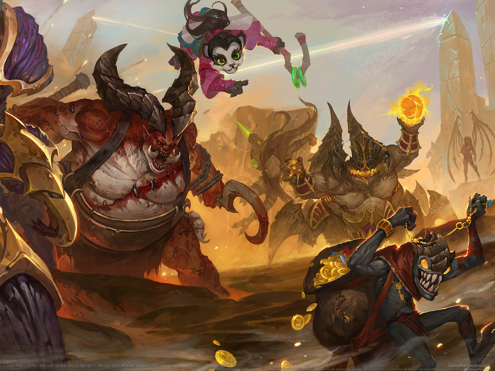 Heroes of the Storm fan art achtergrond 02 1600x1200