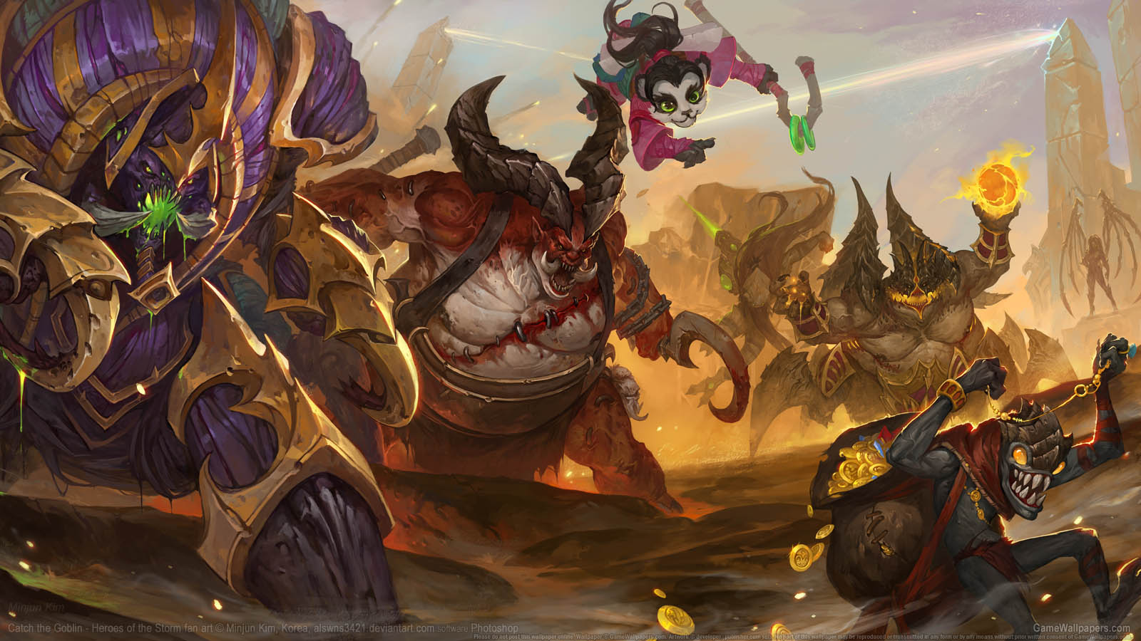 Heroes of the Storm fan art achtergrond 02 1600x900