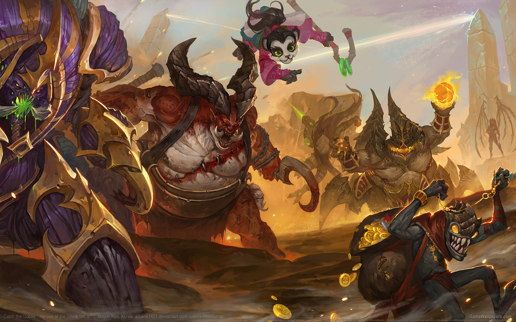 Heroes of the Storm fan art achtergrond 02 1680x1050