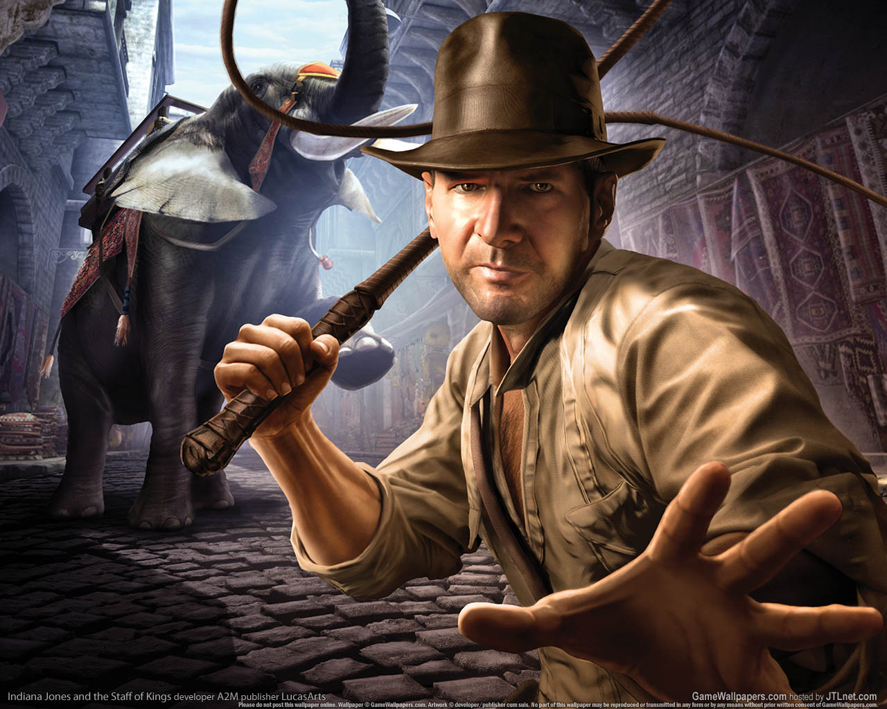 Indiana Jones and the Staff of Kings fond d'cran 01 1280x1024