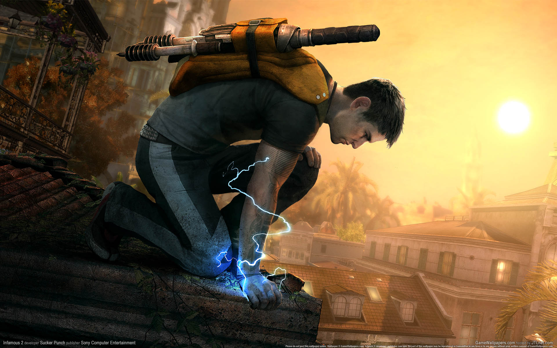 Infamous 2 achtergrond 01 1920x1200