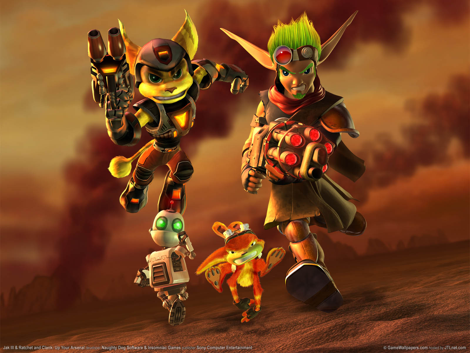 Jak 3 & Ratchet and Clank: Up Your Arsenal achtergrond 01 1600x1200