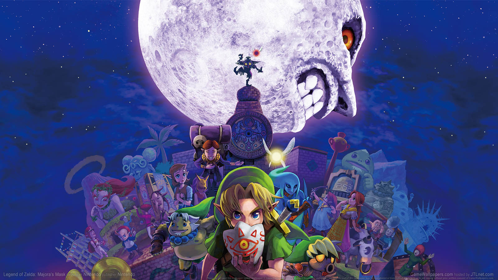 Legend of Zelda: Majora's Mask achtergrond 01 1600x900